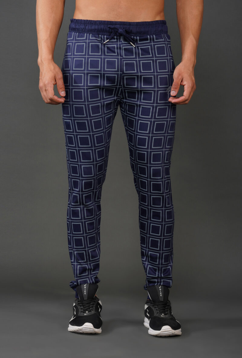 THE 3D CUBE JOGGERS - BLUE - Image 2