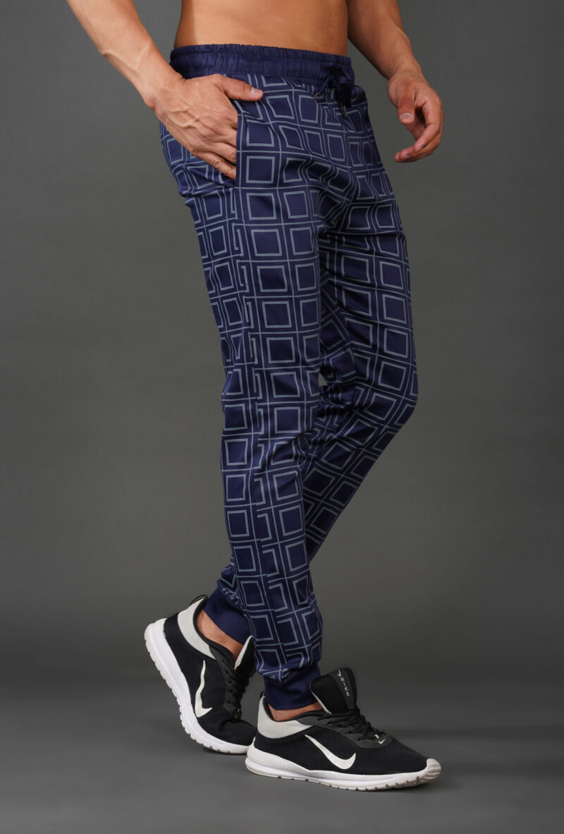 THE 3D CUBE JOGGERS - BLUE - Image 5
