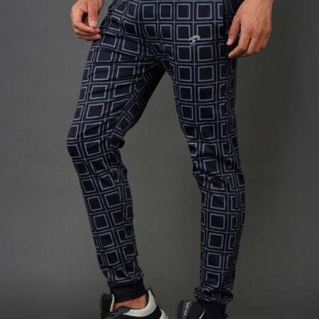 THE 3D CUBE JOGGERS - BLACK