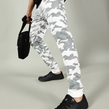 THE GHOST CAMO JOGGERS - WHITE